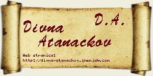 Divna Atanackov vizit kartica